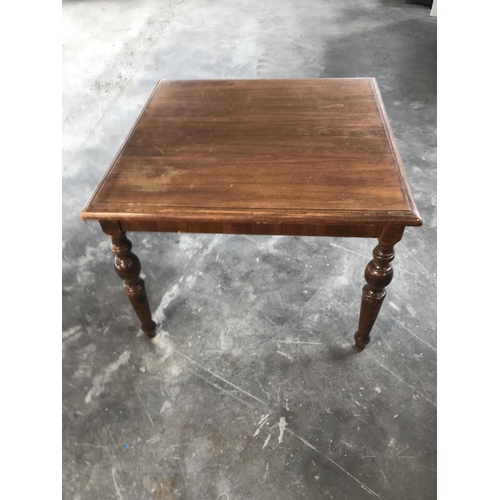 91 - Vintage Square Walnut Side Table