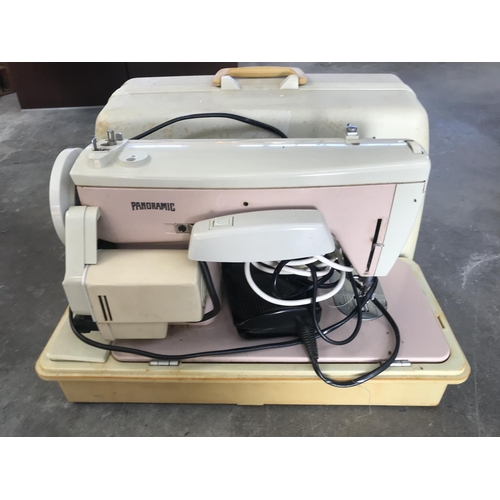 504 - Panoramic Electric Sewing Machine in Case