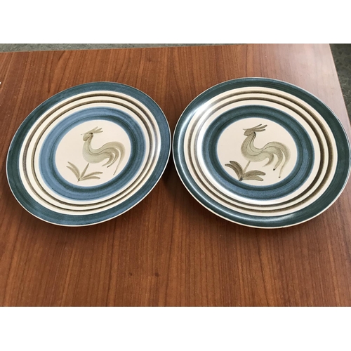 512 - Pair of Longchamp French Collectable Rooster Plates