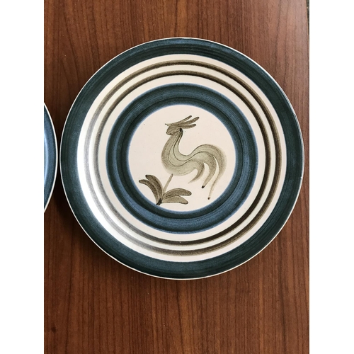 512 - Pair of Longchamp French Collectable Rooster Plates