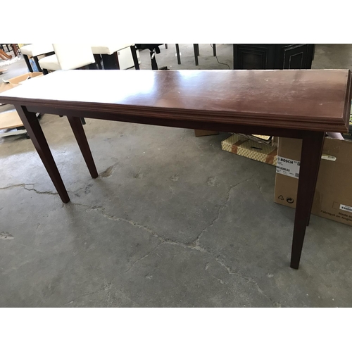 168 - Vintage Dark Wood Console/Entrance Table (162 W. x 48 D. x 73cm H.)
