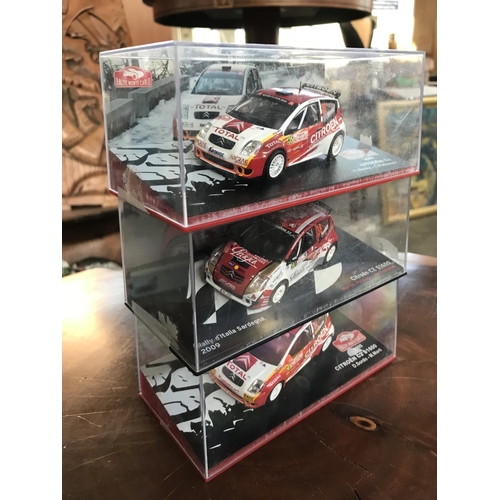 169 - Collection of 3 Die Cast WRC Citroen Model Cars, Scale 1:43 (Boxed) - Taken Back on 13/4/2021