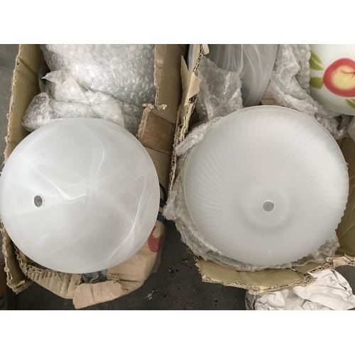 172 - Large Qty of Assorted Glass Lampshades (New) - Taken Back on 13/4/2021