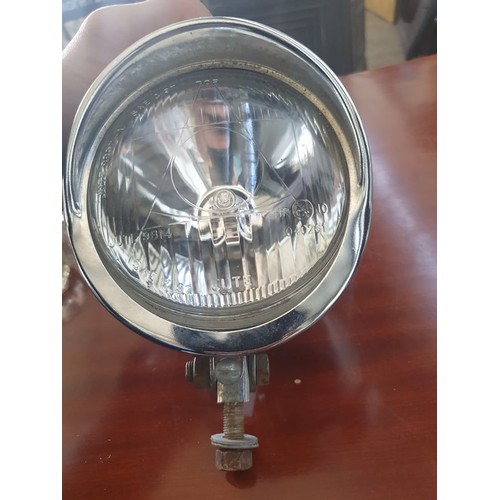 195 - Vintage Motorcycle Head Light (Stainless Steel)