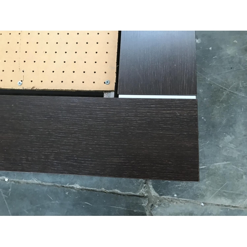 155 - Dark Wood Framed King Size 'Casa di Gusto' Bed ( No Mattress)