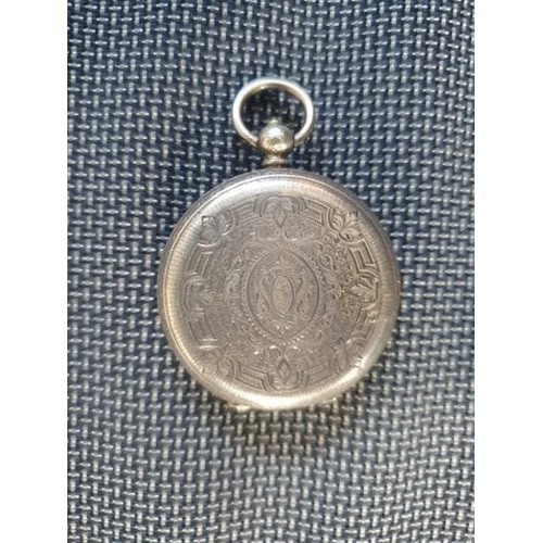 177 - Vintage Wind Manual Pocket Watch Silver (a/f)