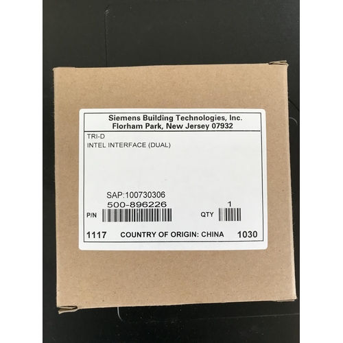 186 - Siemens TRI-D Intel Interface (Dual) (New) - Code N/A