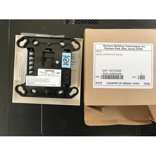 186 - Siemens TRI-D Intel Interface (Dual) (New) - Code N/A
