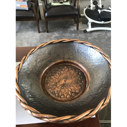 23 - x2 Vintage (1950's) French Ornate Footed Bronze Bowls
