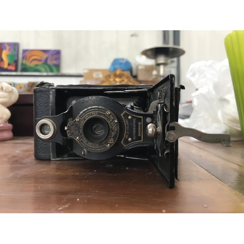 3 - Antique 'Kodak Folding Autographic Brownie' Camera (Jan 18-1910)