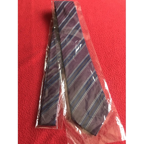 59 - Aquascutum London Tie Colour Purple with Blue Stripes (New)