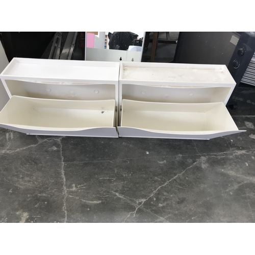 619 - x2 Wall Mounting Shoe Cabinets