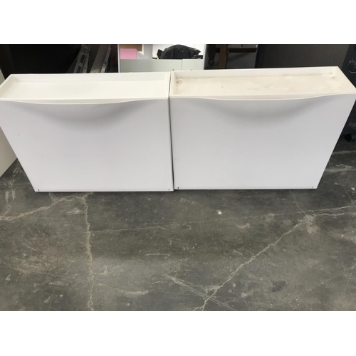 619 - x2 Wall Mounting Shoe Cabinets