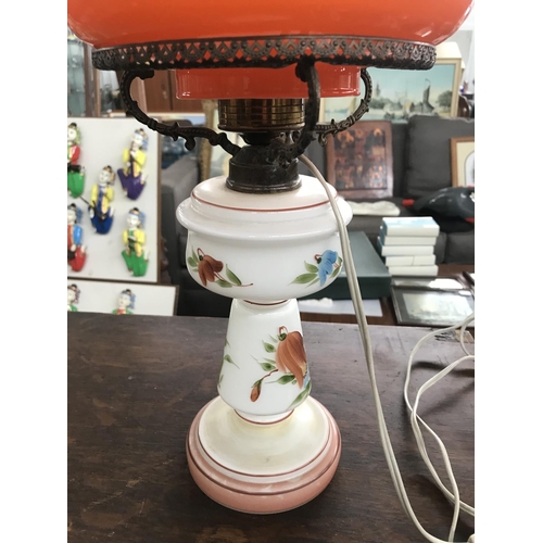 636 - Vintage Opaline Table Lamp (H.44cm) (a/f)