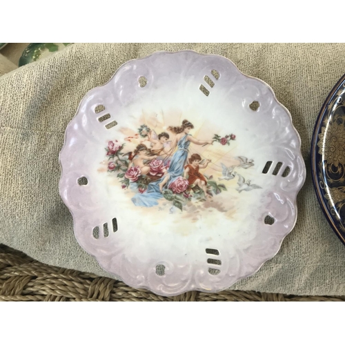 657 - Vintage Limoges Style Ornamental Plate with Japanese Plate