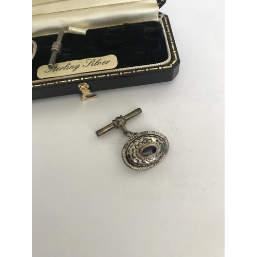 133 - Pair of Vintage Sterling Silver Cufflinks