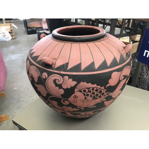 183 - Vintage Hand Painted Ancient Greek Mythology Replica Urn