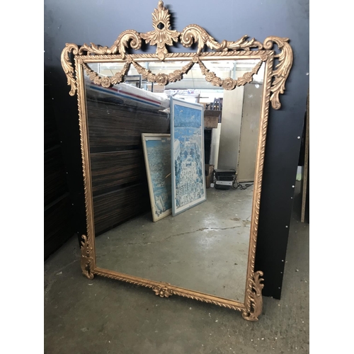 21 - Large Vintage Ornate Mirror (117 H. x 87cm W.)