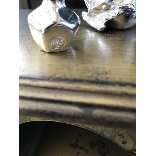 190 - x3 Silver Plated Decorative Pomegranates - Withdrawn