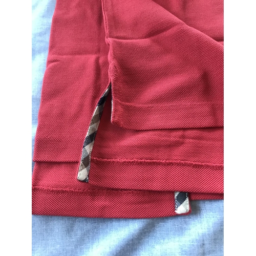 259 - Aquascutum London Dawson Leisure Polo Shirt, Red Colour, Size M Reg. (Unused)