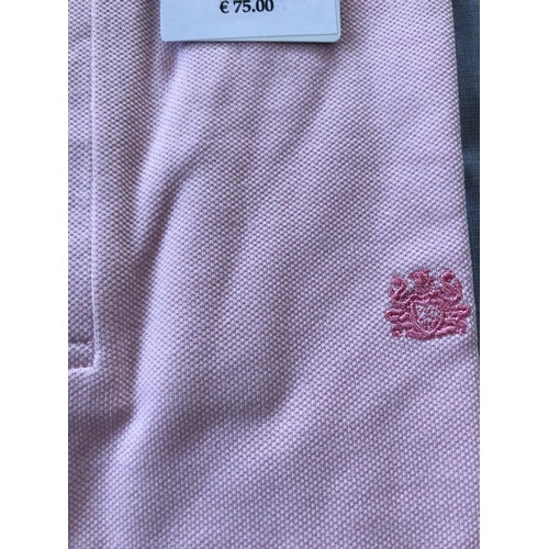260 - Aquascutum London Dane Leisure Polo Shirt, Pink Colour, Size M Reg. (Unused)
