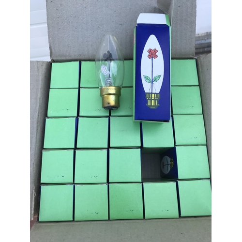 273 - Box of Red Rose B22 Candle Lamps (New)