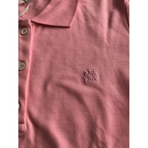 119 - Aquascutum London Ladies Dark Pink Polo Shirt, Size M Reg. (Unused)
