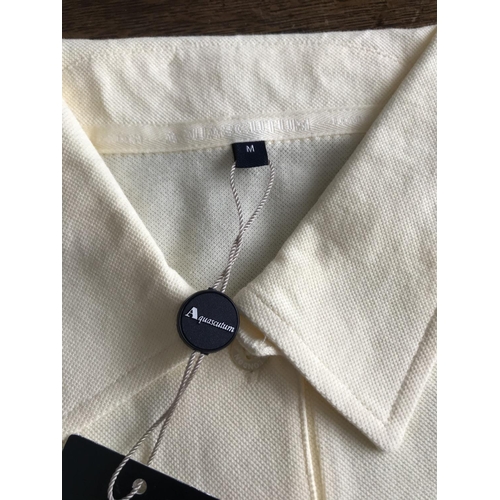 120 - Aquascutum London Ladies Melanie Primrose Polo Shirt, Size M Reg. (Unused)