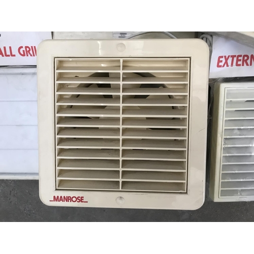 140 - Manrose Extractor Fan with External Grills (New)