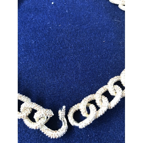 161 - Gold Plated Silver 925 Zirconium Necklace - Taken Back on 29/5/2021