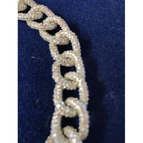 161 - Gold Plated Silver 925 Zirconium Necklace - Taken Back on 29/5/2021