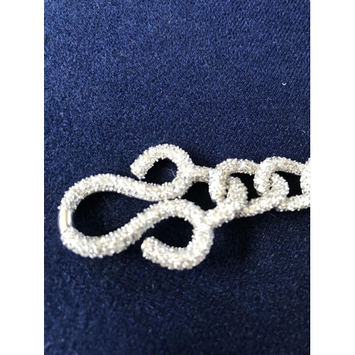 162 - Silver 925 & Zirconium Hand Made Bracelet - Taken Back on 29/5/2021