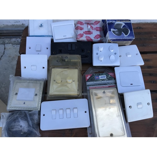 165 - Mixed Switches, Dimmer Switches & Other (New)