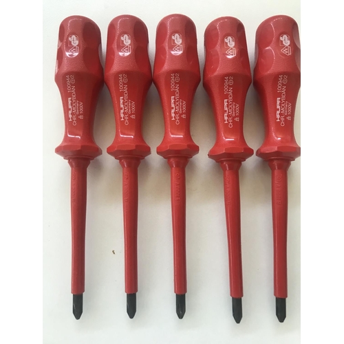 249 - x5 Haupa Germany 1000V Cross Screwdrivers (New)
