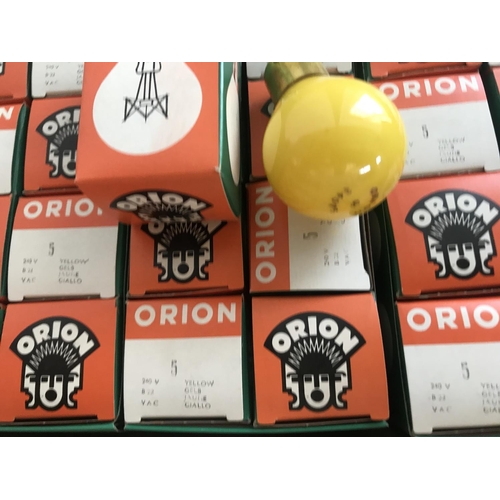 111 - Box of 80 Orion 5W Yellow Lamps (New)