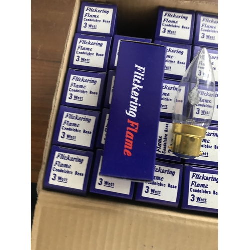 37 - Box of 25 3W Flickering Flame Lamps (New)