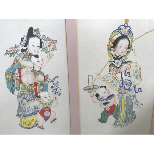 177 - Large Vintage (1988) Chinese  Artwork (74 x 60cm)