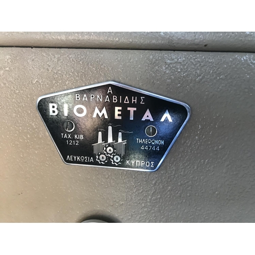 290 - Vintage Viometal 2-Door Safe (143 H. x 53 W. x 50cm D.)