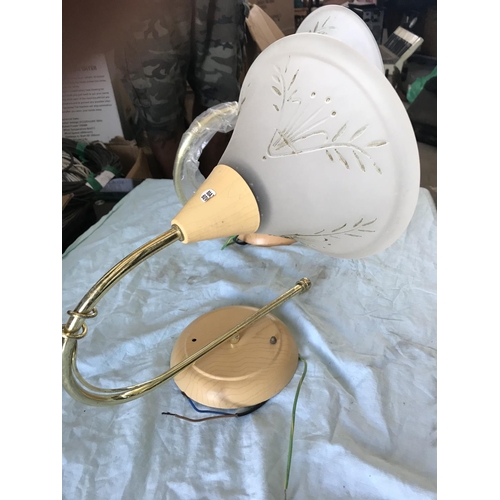 368 - Pair of Vintage Style '1-Way' Side Wall Lamp Fittings with Glass Shade