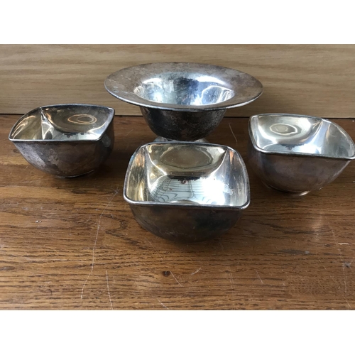 476 - 'Two's Company' Metal Bowls (x3) and Footed Bowl (Unused)