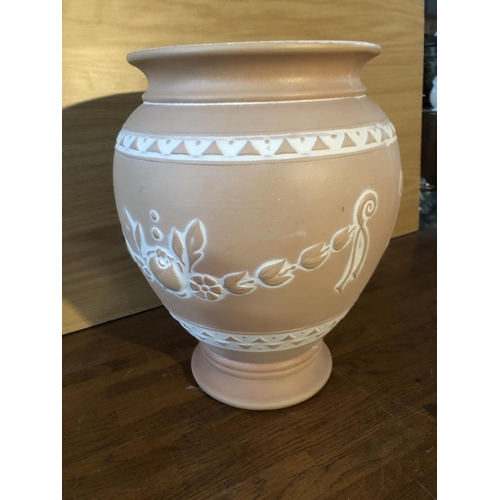 507 - Large Vintage 'Schenrich' West Germany Pottery Vase (30 H. x 24cm D.)