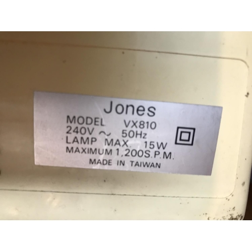 509 - Jones Model VX810 Sewing Machine (Untested - Reel Missing)