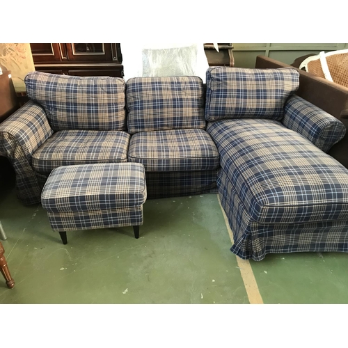 563 - 'Ikea Ektorp' Chaise-Long Corner Sofa Set