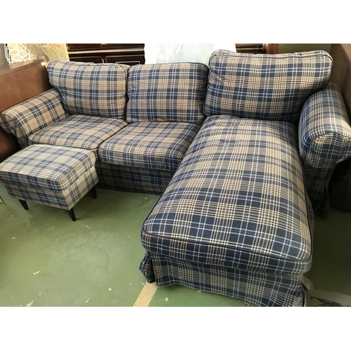 563 - 'Ikea Ektorp' Chaise-Long Corner Sofa Set