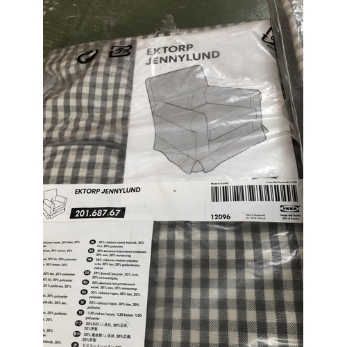 566 - x2 'Ikea Ektorp Jennylund' Armchair Covers (New, Boxed)