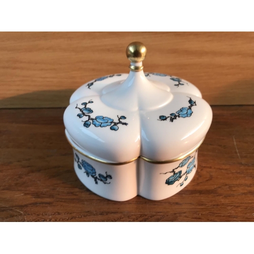 567 - Caverswall English Porcelain Lidded Trinket Box