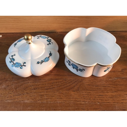 567 - Caverswall English Porcelain Lidded Trinket Box