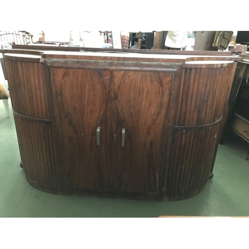 573 - Antique Side Board Buffet Unit (168 W. x 52 D. x 103cm H.)