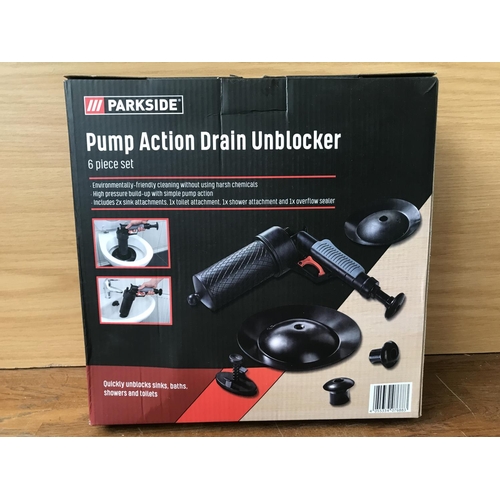 155 - Parkside Pump Action Drain Unblocker (Unused)