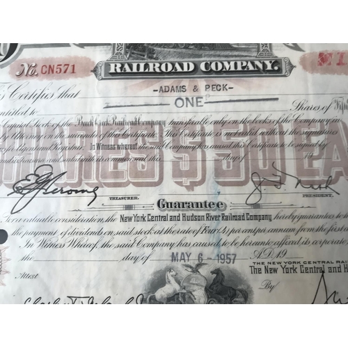 208 - 1957 US Railroad Company Share Certificate - Taken Back on 13/9/2022